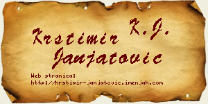 Krstimir Janjatović vizit kartica